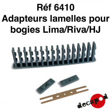 Adaptateurs lamelles pour bogies Lima/Riva/HJ [HO]