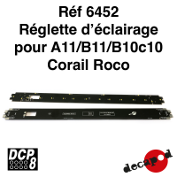 Réglette d'éclairage pour A11/B11/B10c10 Corail Roco