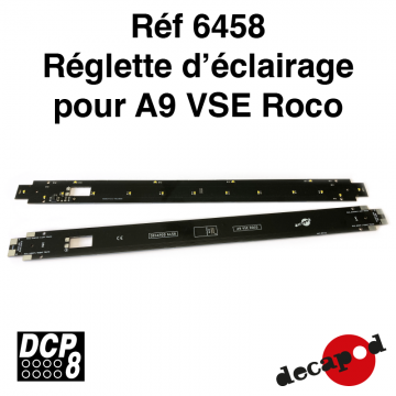 Réglette d'éclairage pour A9 VSE Roco [HO]