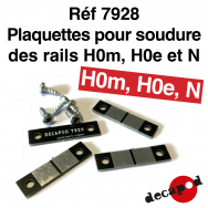 Plaquettes pour soudure des rails H0m, HOe et N