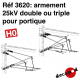 Armement 25kV double ou triple pour portique [HO]