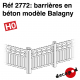 Barrières en béton modèle Balagny [HO]