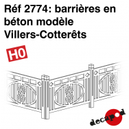 Barrières en béton modèle Villers-Cotterêts [HO]