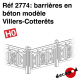 Barrières en béton modèle Villers-Cotterêts [HO]