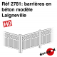 Barrières en béton modèle Laigneville [HO]