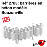 Barrières en béton modèle Bouzonville [HO]