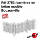 Barrières en béton modèle Bouzonville [HO]