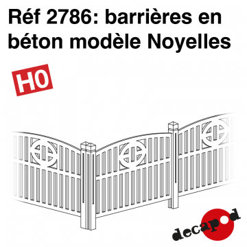 Barrières en béton modèle Noyelles [HO]