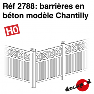 Barrières en béton modèle Chantilly [HO]