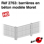 Barrières en béton modèle Moret [HO]