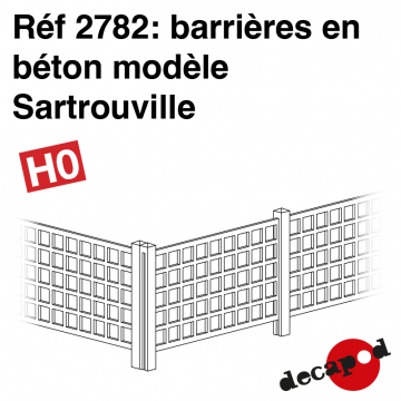 Barrières en béton modèle Sartrouville [HO]