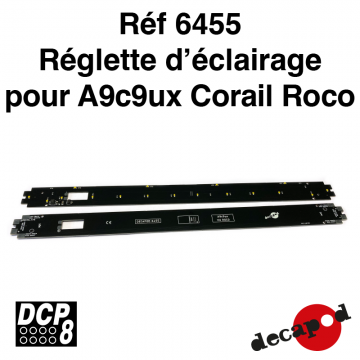 Réglette d'éclairage pour A9c9ux Corail Roco [HO]