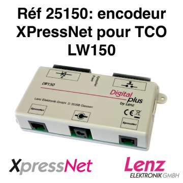 Encodeur XPressNet pour TCO LW150 LENZ Encodeur XPressNet pour TCO LW150 LENZ