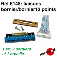 Liaison bornier/bornier 12 points