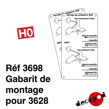 Gabarit de montage pour 3628 [HO]