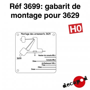 Gabarit de montage pour 3629 [HO]