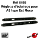 Réglette d'éclairage pour A8 type Est Roco [HO]