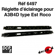 Réglette d'éclairage pour A3B4D type Est Roco [HO]