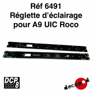 Réglette d'éclairage pour A9 UIC Roco