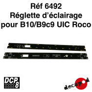 Réglette d'éclairage pour B10/B9c9 UIC Roco