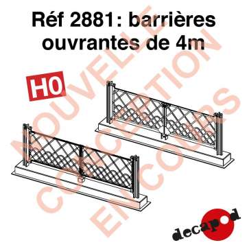 Barrières ouvrantes de 4m [HO]