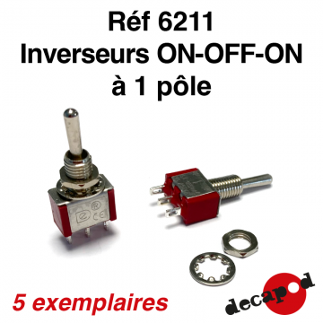 Inverseurs ON-OFF-ON à 1 pôle