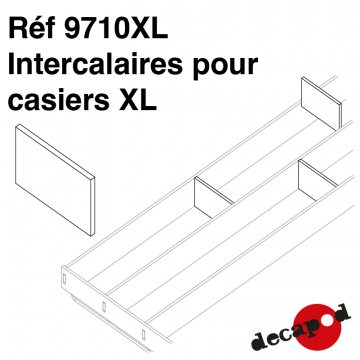 Intercalaires pour casiers standards XL Intercalaires pour casiers standards XL