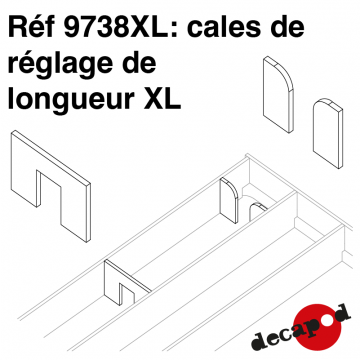 Cales de réglage de la longueur XL