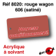 Rouge wagon 606 (satiné) [acrylique à solvant]