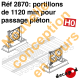 Portillons de 1120 mm pour passage piéton [HO]