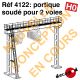 Portique soudé pour 2 voies (poutre de 12m50) [HO]
