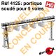 Portique soudé pour 5 voies (poutre de 26m25) [HO]