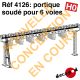 Portique soudé pour 6 voies (poutre de 30m) [HO]