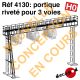 Portique riveté pour 3 voies (poutre de 17m50) [HO]