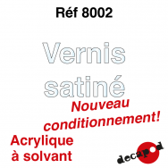 Vernis satiné [acrylique à solvant]