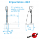 Caisson lumineux simple sur mât normal [HO]