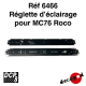 Réglette d'éclairage pour MC76 Roco [HO]