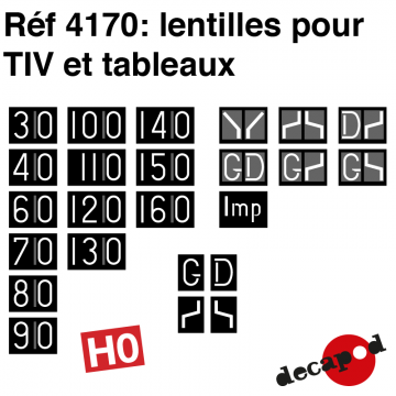 Lentilles pour TIV et tableaux [HO]