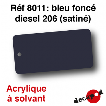 Bleu foncé diesel 206 (satiné) [acrylique à solvant]