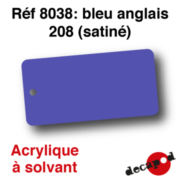 Bleu anglais 208 (satiné) [acrylique à solvant]