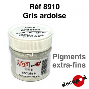 Terre à décor gris ardoise