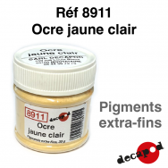 Terre à décor ocre jaune clair