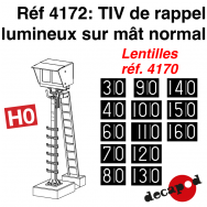 TIV de rappel lumineux sur mât normal [HO]