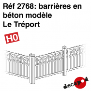 Barrières en béton modèle Le Tréport [HO]