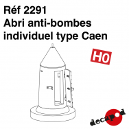 Abri anti-bombes individuel type Caen [HO]
