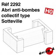 Abri anti-bombes collectif type Sotteville [HO]