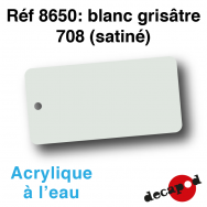 Blanc grisâtre 708 (satiné) [acrylique à l'eau]