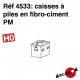 Caisses à piles en fibrociment PM [HO]
