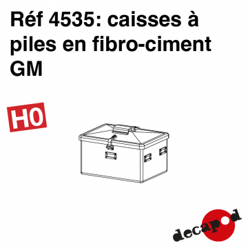 Caisses à piles en fibrociment GM [HO]