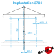Support 25kV pour 1+1 voies de service [HO]
